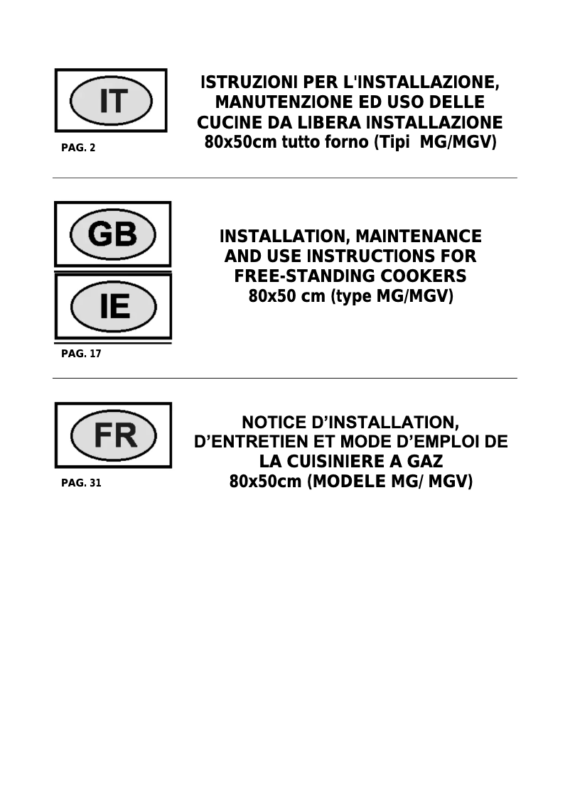 Imagen de la primera página del manual del dispositivo Americana AMN855ENEV