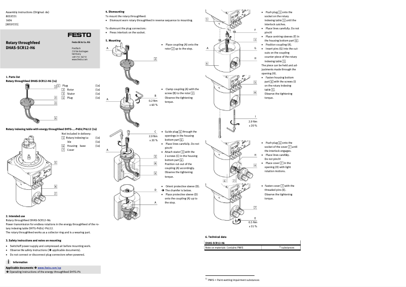 Imagen de la primera página del manual del dispositivo DHAS-SCR12-H6