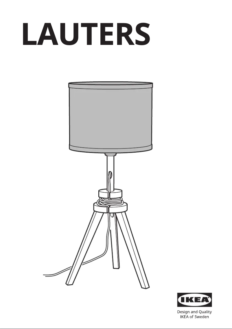 Página 1 del manual Manual de usuario Ikea LAUTERS 504.049.04