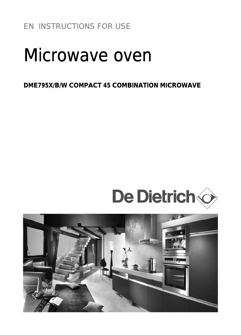 Imagen de la primera página del manual del dispositivo DME795X