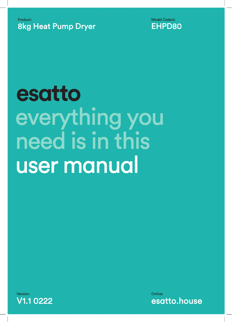 Imagen de la primera página del manual del dispositivo EHPD80