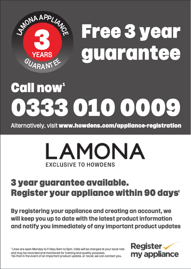 Página 1 del manual Información de garantía Lamona LAM7300