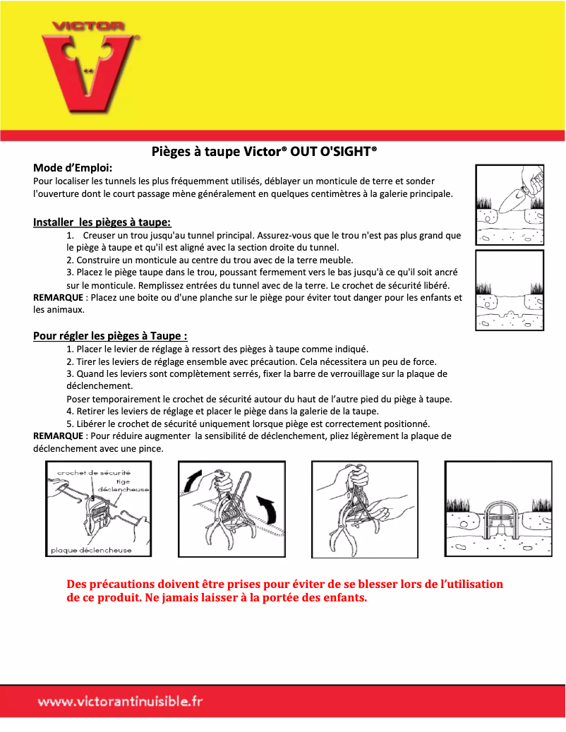 Página nº 1 - Manual de usuario Victor Out O-Sight