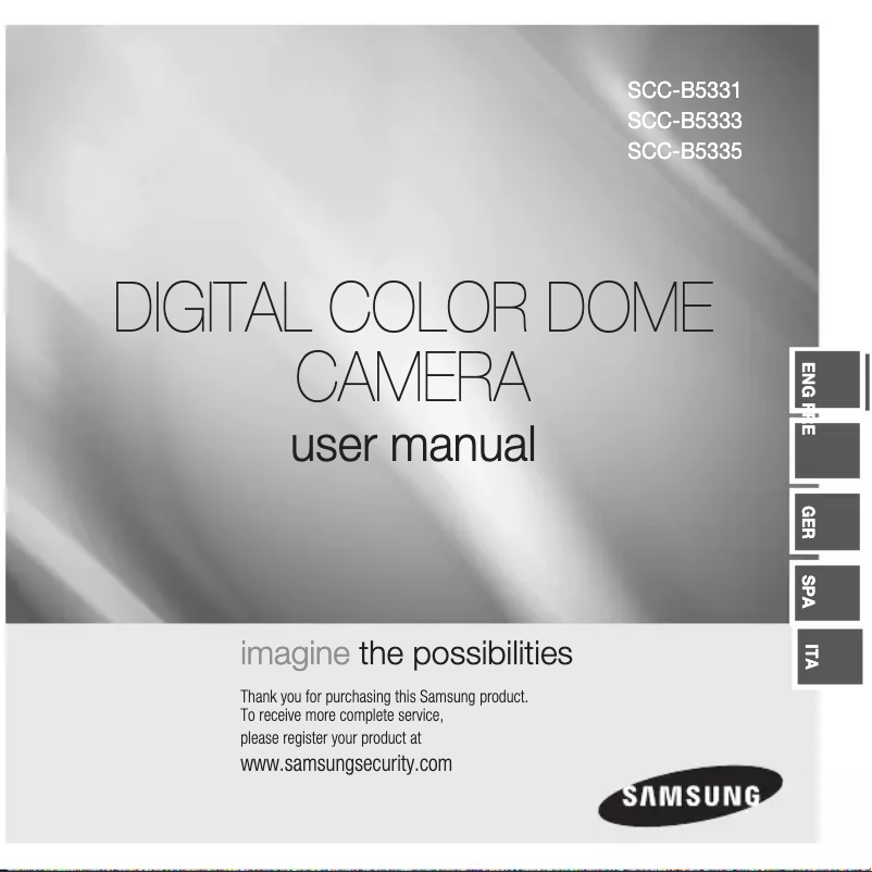 Página 1 del manual Manual de usuario Samsung SCC-B5335