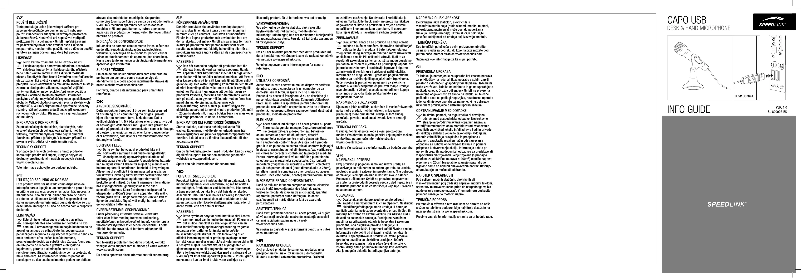 Imagen de la primera página del manual del dispositivo Capo SL-800002-BK