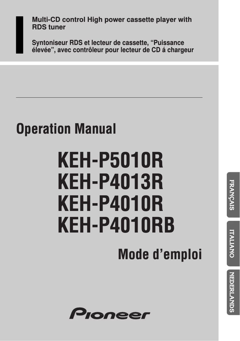 Imagen de la primera página del manual del dispositivo KEHP-4010RB