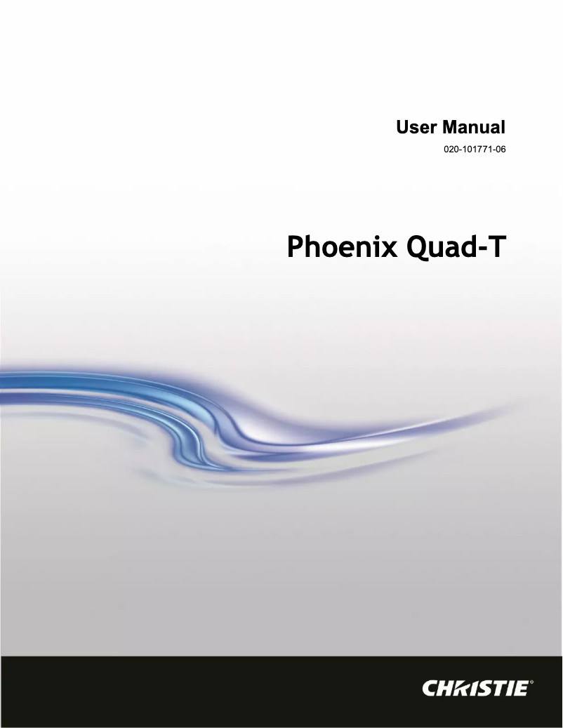 Imagen de la primera página del manual del dispositivo Phoenix Quad-T Encoder