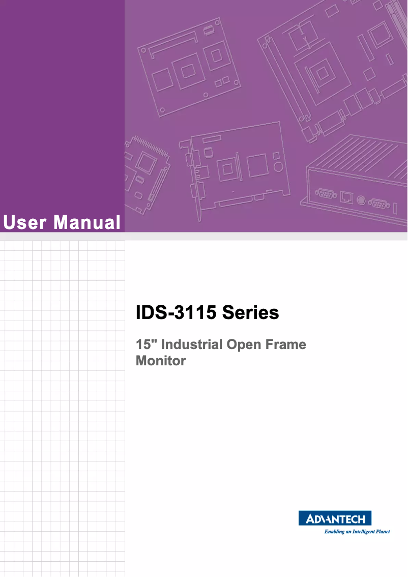 Imagen de la primera página del manual del dispositivo IDS-3115