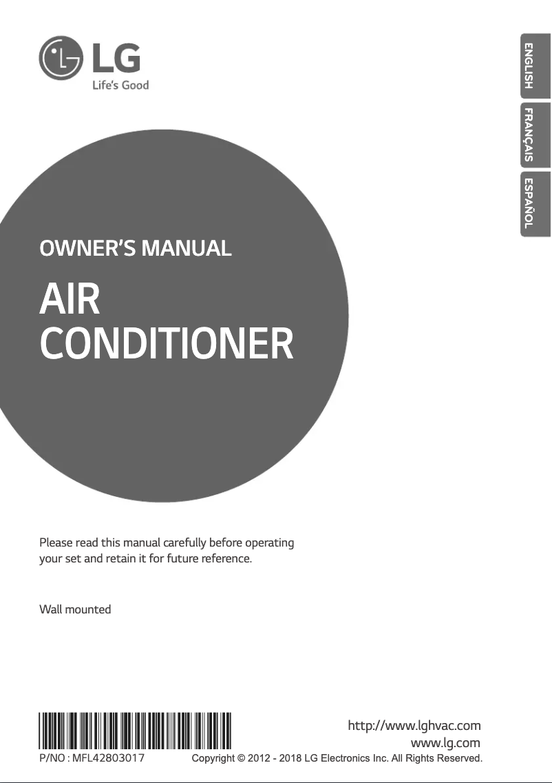 Página nº 1 - Manual de usuario LG ARNU183S5L2