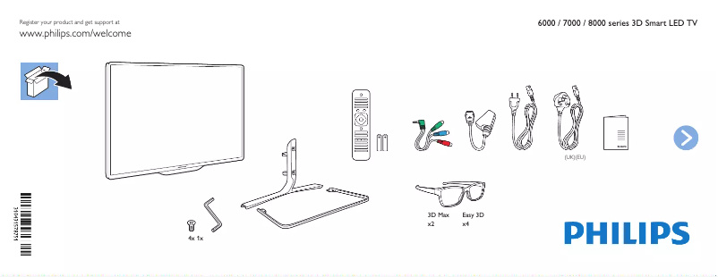 Imagen de la primera página del manual del dispositivo 47PFL6188K