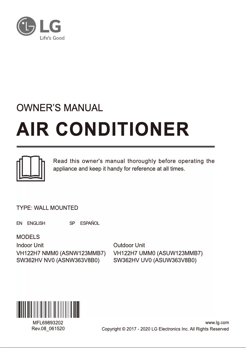Imagen de la primera página del manual del dispositivo SW362HV