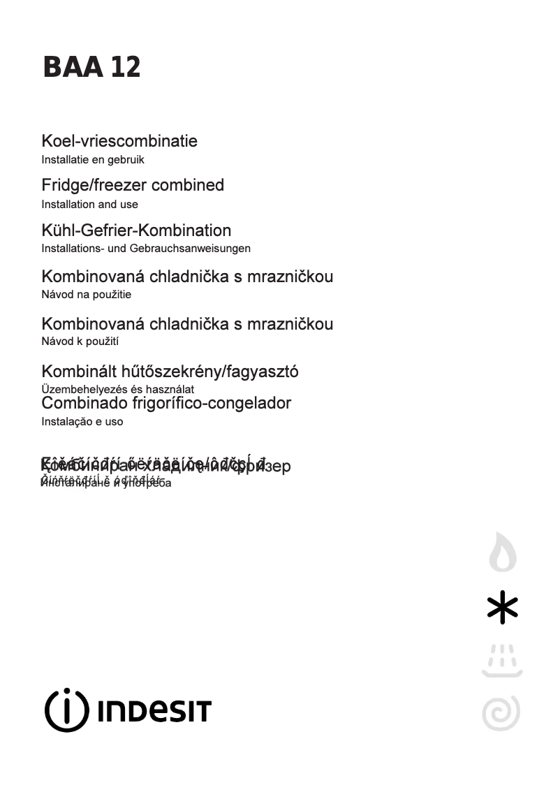 Imagen de la primera página del manual del dispositivo BAA 12