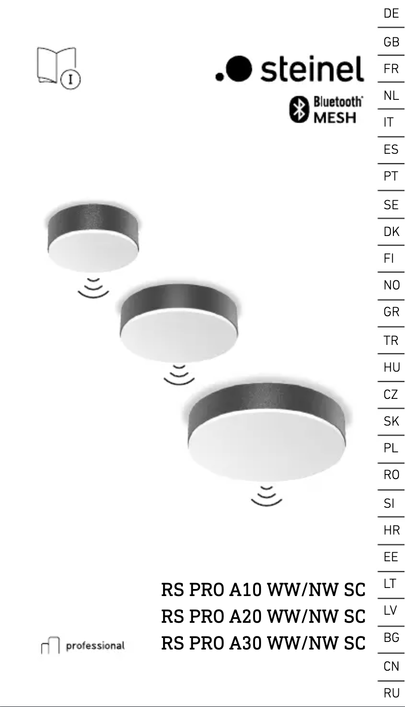 Imagen de la primera página del manual del dispositivo RS PRO A30 SC