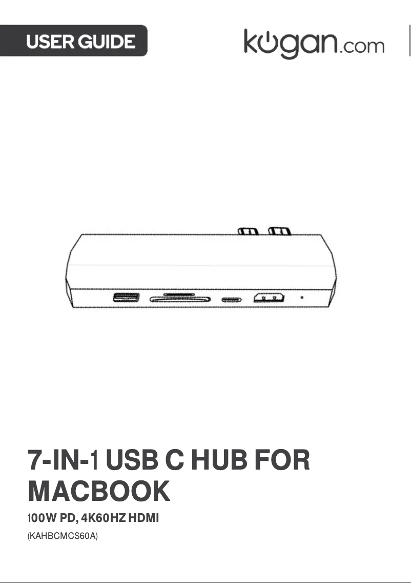Imagen de la primera página del manual del dispositivo KAHBCMCS60A