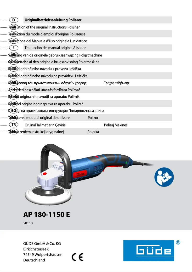 Imagen de la primera página del manual del dispositivo AP 180-1150 E