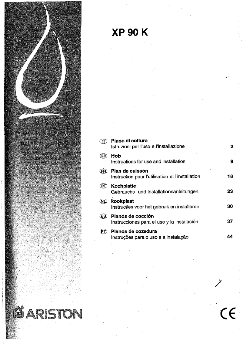 Imagen de la primera página del manual del dispositivo XP 90 K
