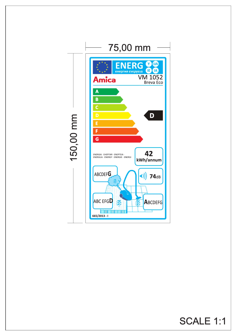 Imagen de la primera página del manual del dispositivo Breva Eco VM 1052