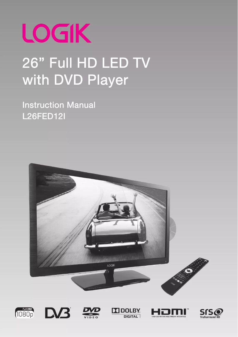 Imagen de la primera página del manual del dispositivo L26FED12I