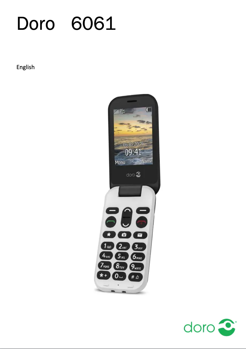 Imagen de la primera página del manual del dispositivo 6061