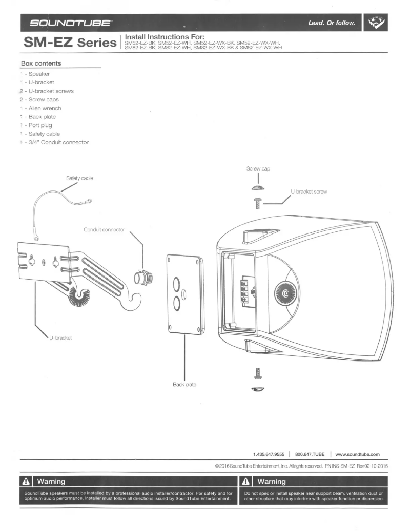Página nº 1 - Manual de usuario SoundTube SM52-EZ