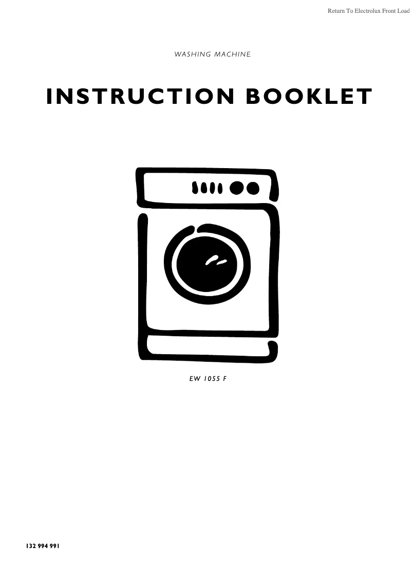 Imagen de la primera página del manual del dispositivo EW1055F