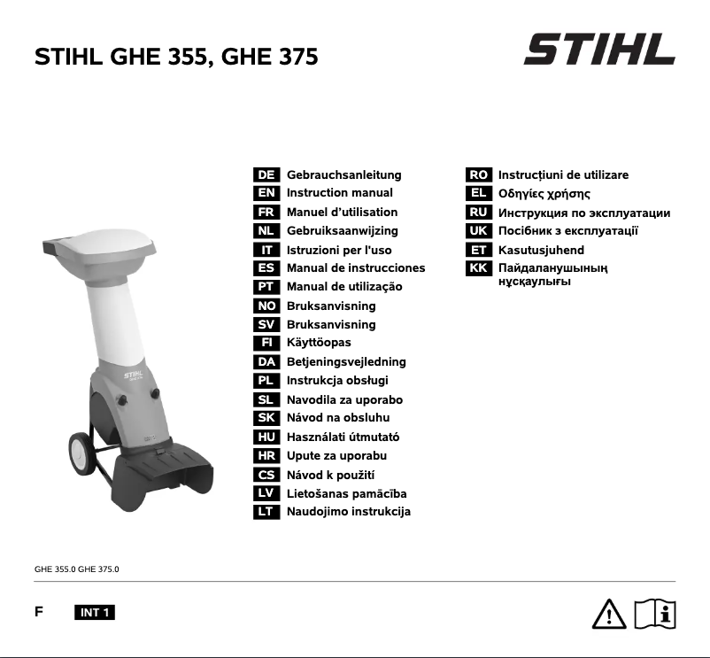 Página 1 del manual Manual de usuario Stihl GHE 375