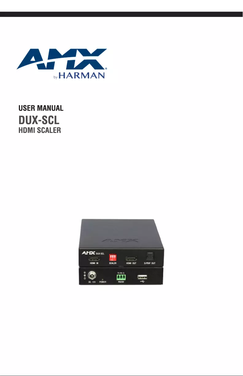 Imagen de la primera página del manual del dispositivo DUX-SCL