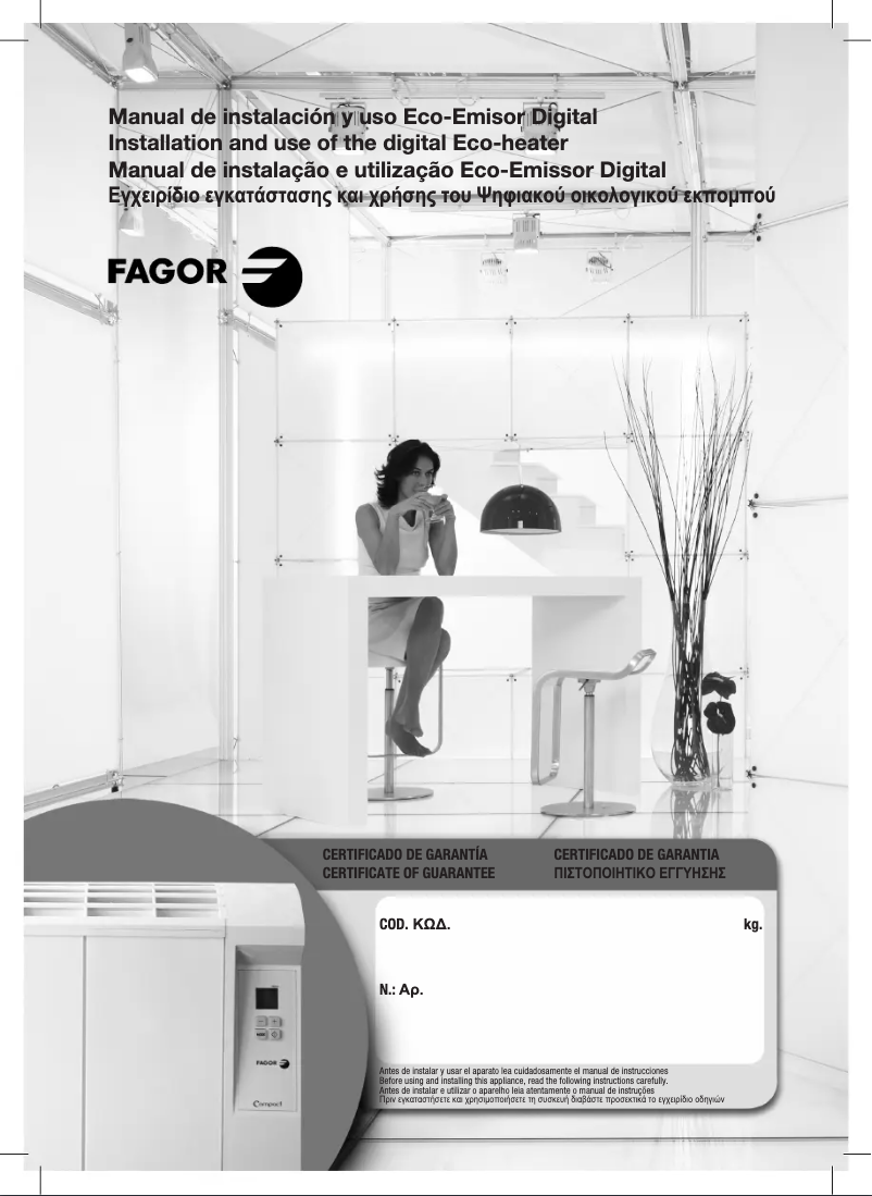 Página 1 del manual Manual de usuario Fagor REIN-1001 C