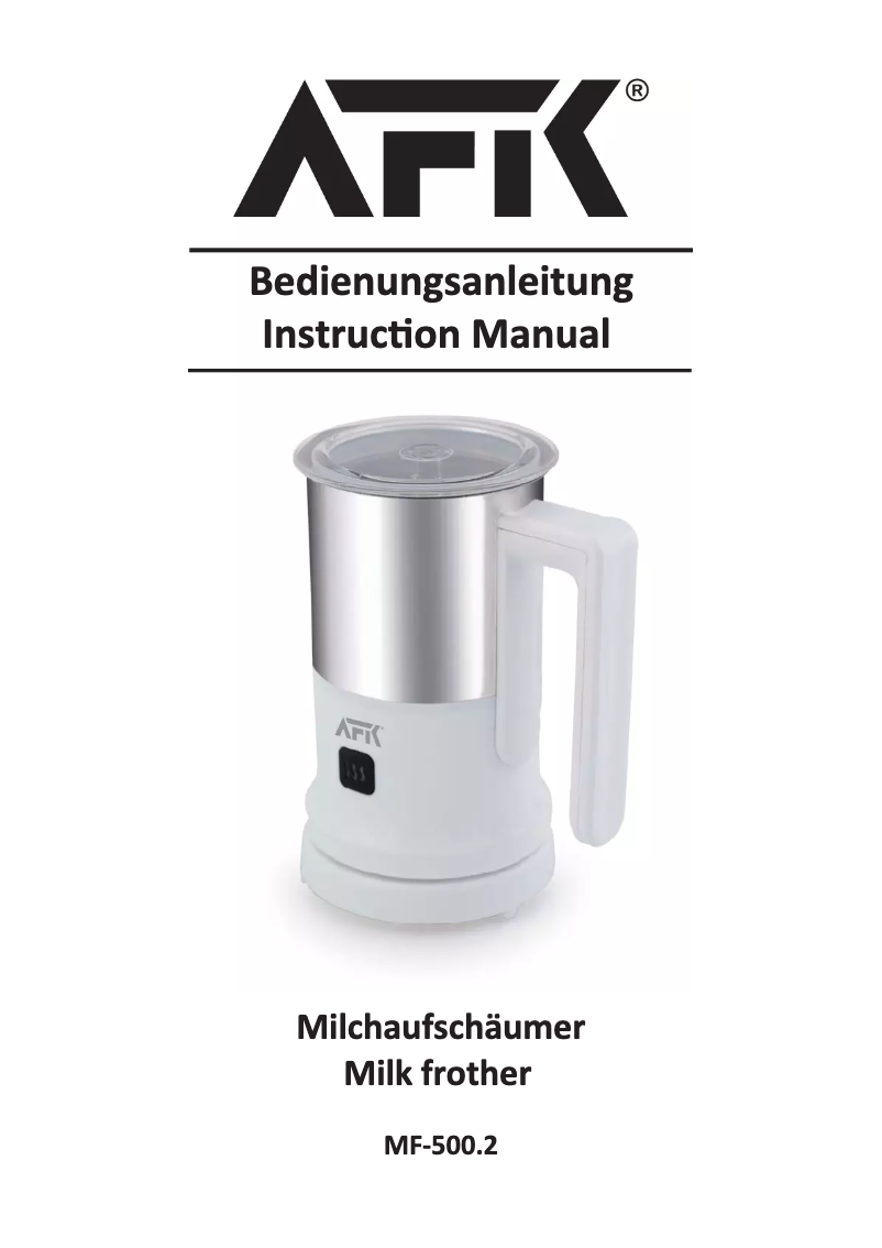 Imagen de la primera página del manual del dispositivo MF-500.2