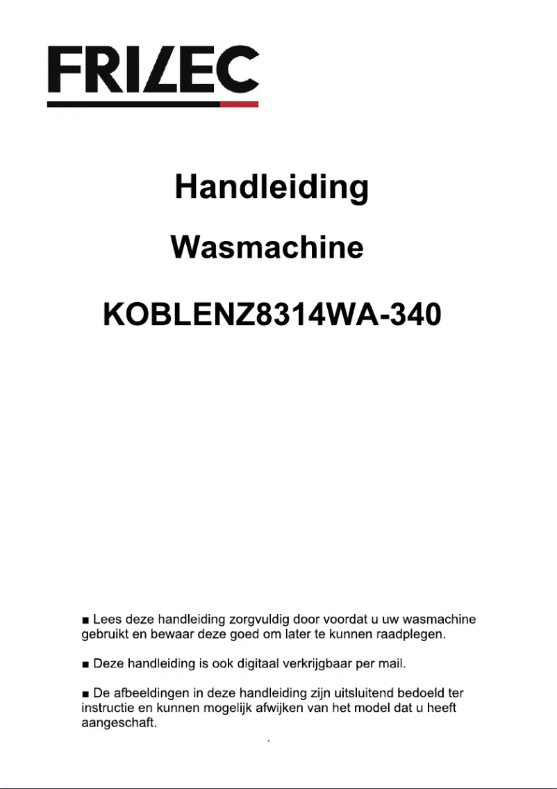Página 1 del manual Manual de usuario Frilec KOBLENZ8314WA-340