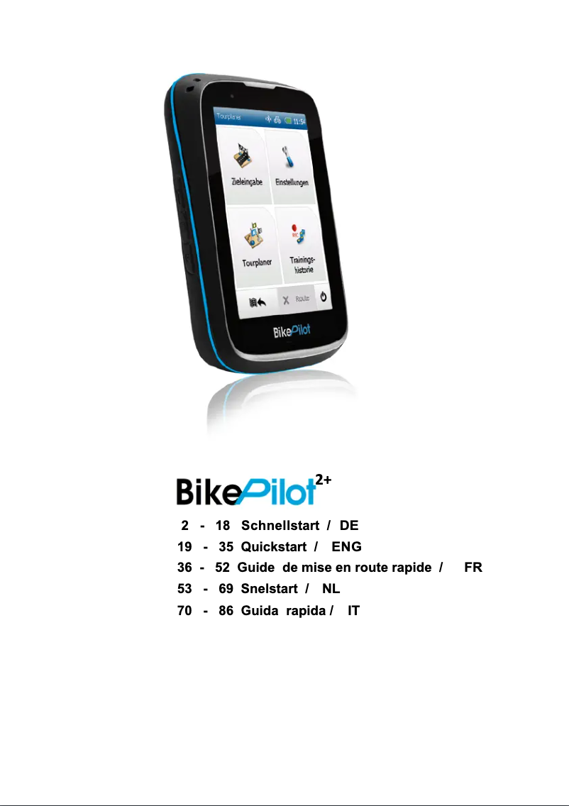 Página 1 del manual Manual de usuario Blaupunkt 2 Plus