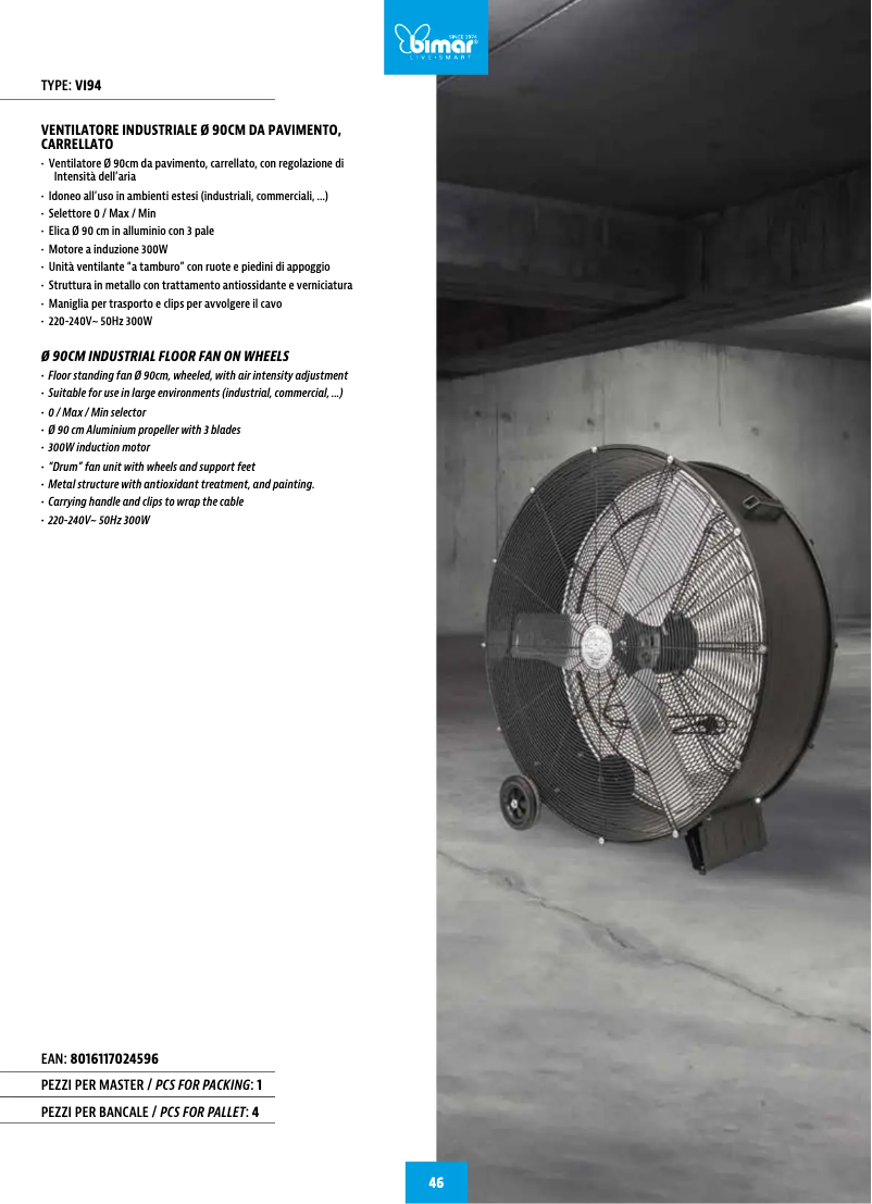 Imagen de la primera página del manual del dispositivo VI94