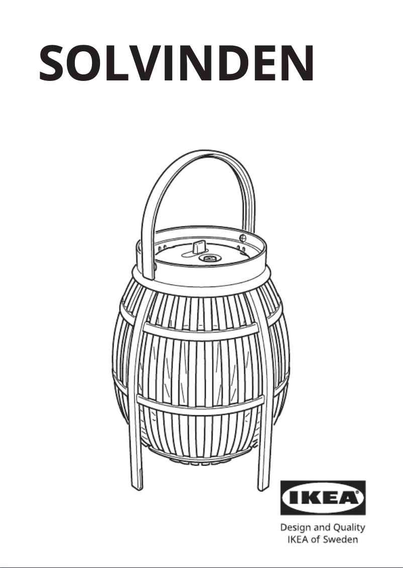 Imagen de la primera página del manual del dispositivo SOLVINDEN 305.718.66