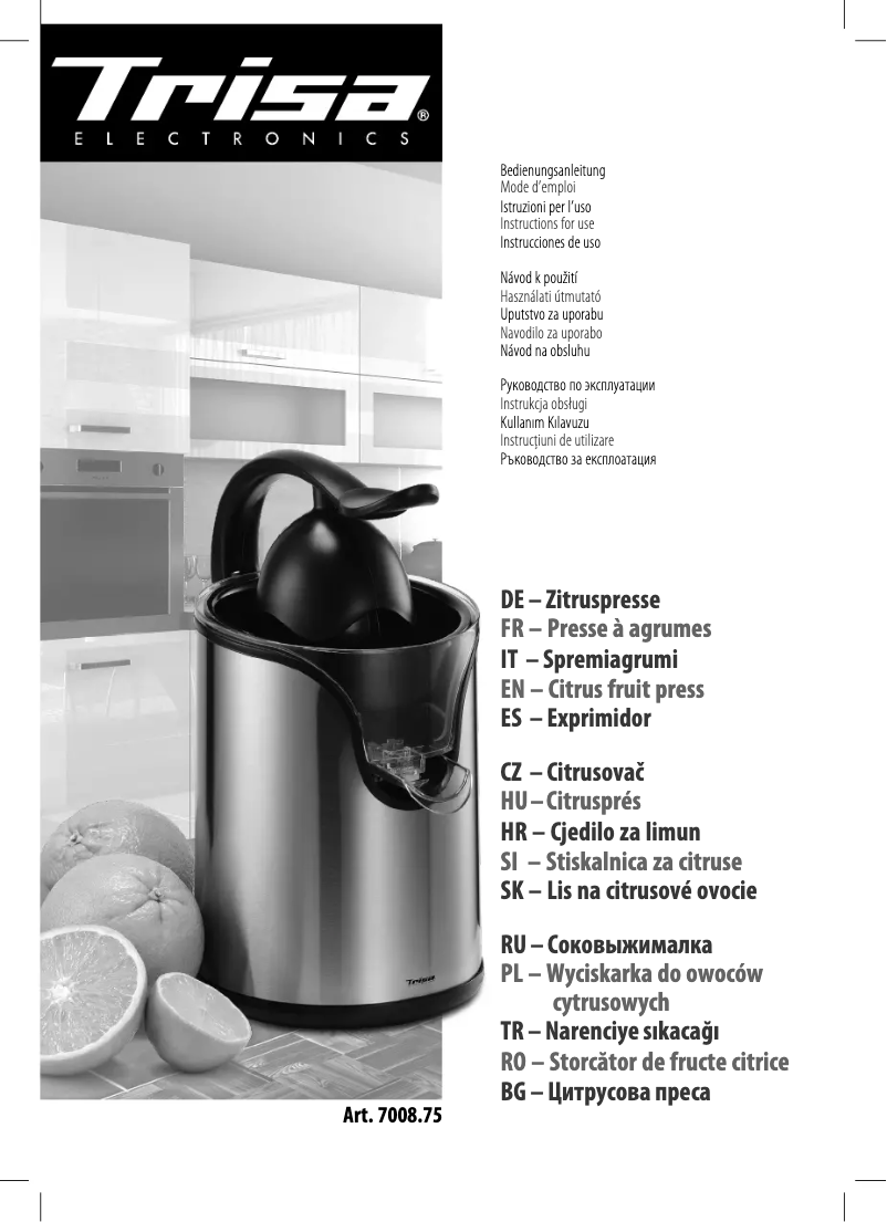 Página 1 del manual Manual de usuario Trisa Vital Press