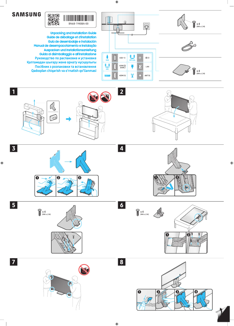 Imagen de la primera página del manual del dispositivo GQ55QN90XAT