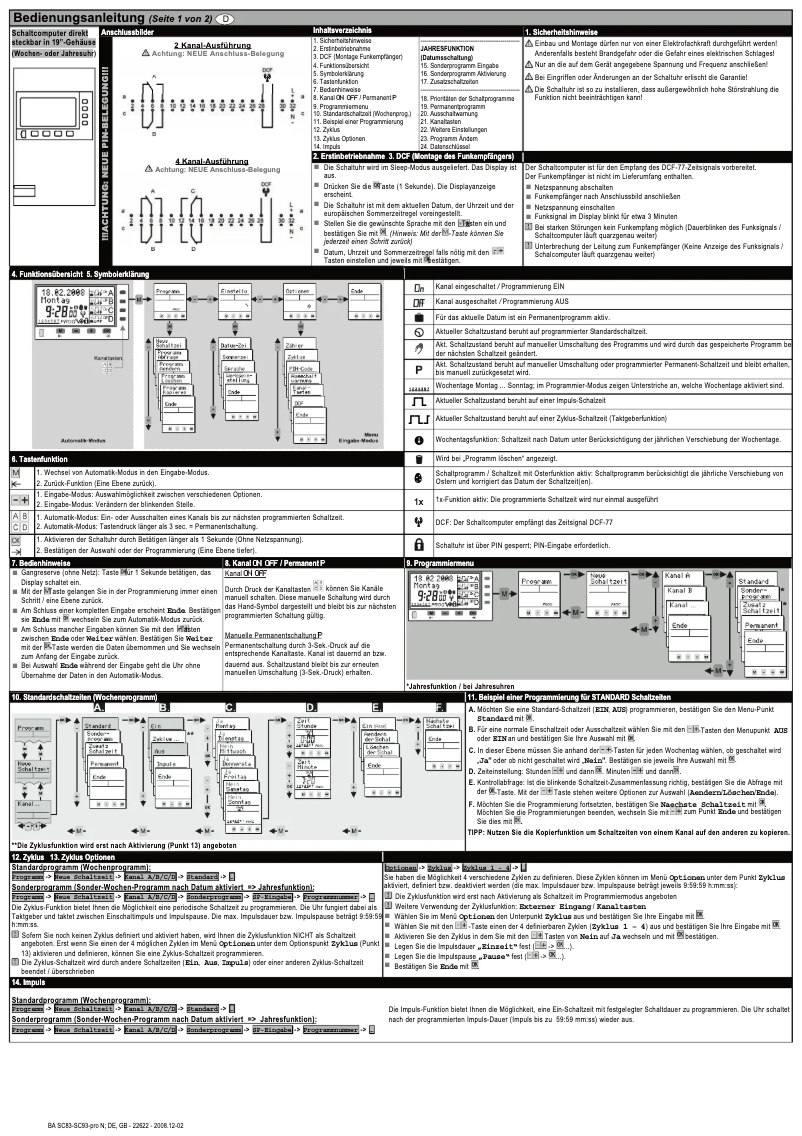 Página 1 del manual Manual de usuario Müller SC 93.40 pro