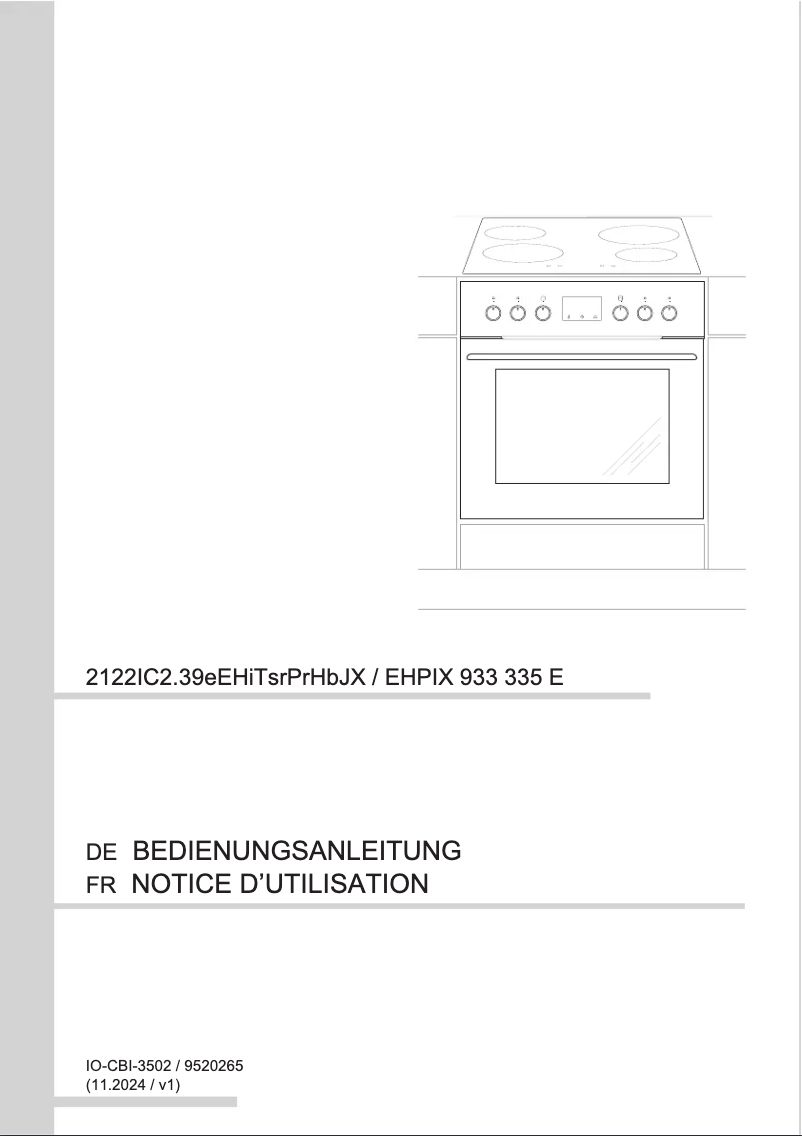 Página nº 1 - Manual de usuario Amica EHPIX 933 335 E
