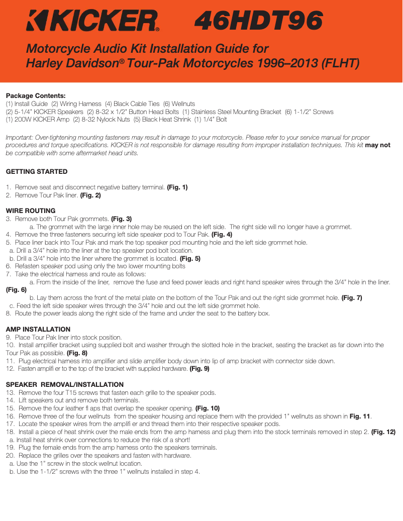 Página 1 del manual Manual de usuario Kicker 46HDT96