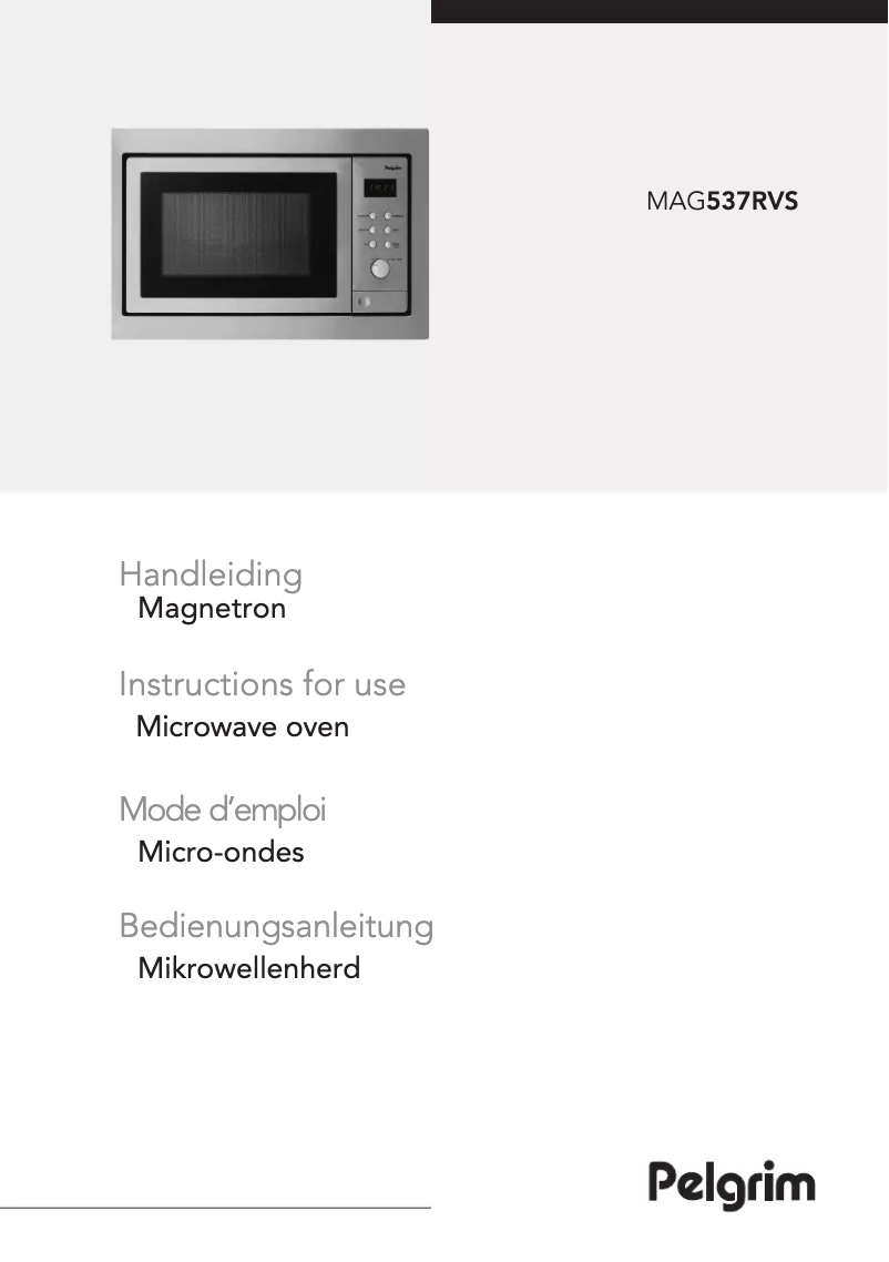 Imagen de la primera página del manual del dispositivo MAG537RVS