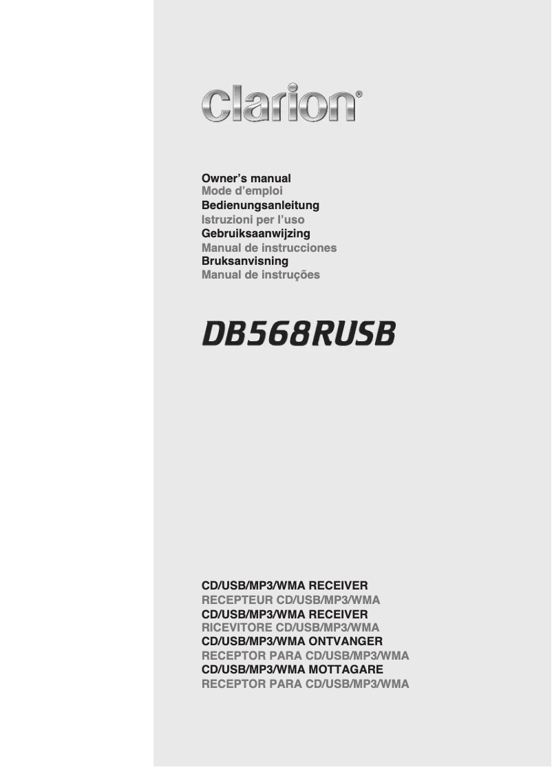 Imagen de la primera página del manual del dispositivo DB568RUSB