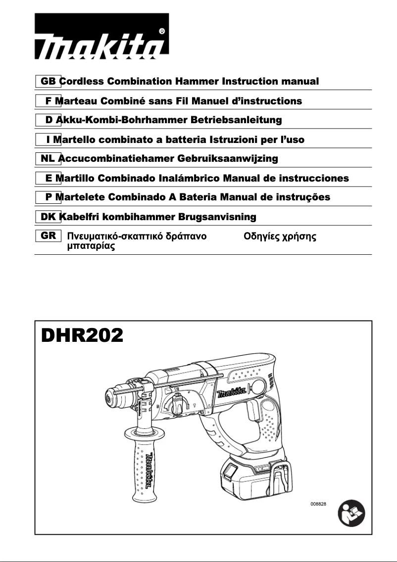 Página 1 del manual Manual de usuario Makita DHR202ZJ