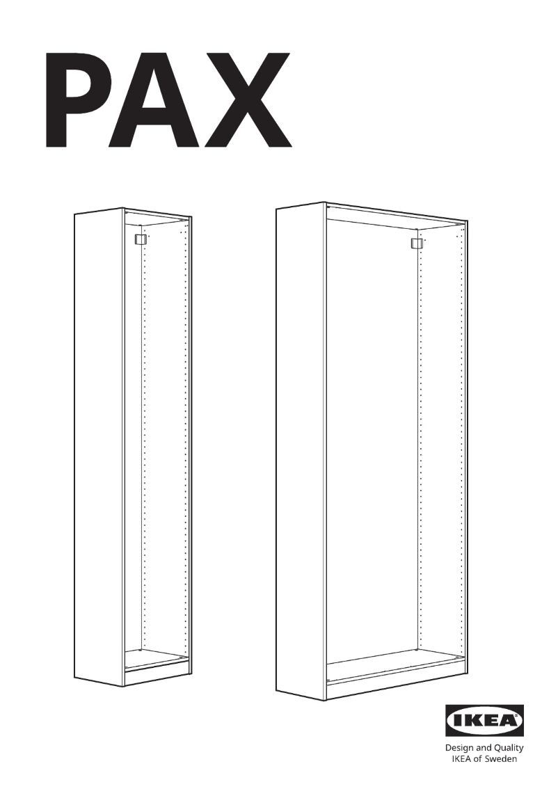 Página 1 del manual Manual de usuario Ikea PAX 505.092.27