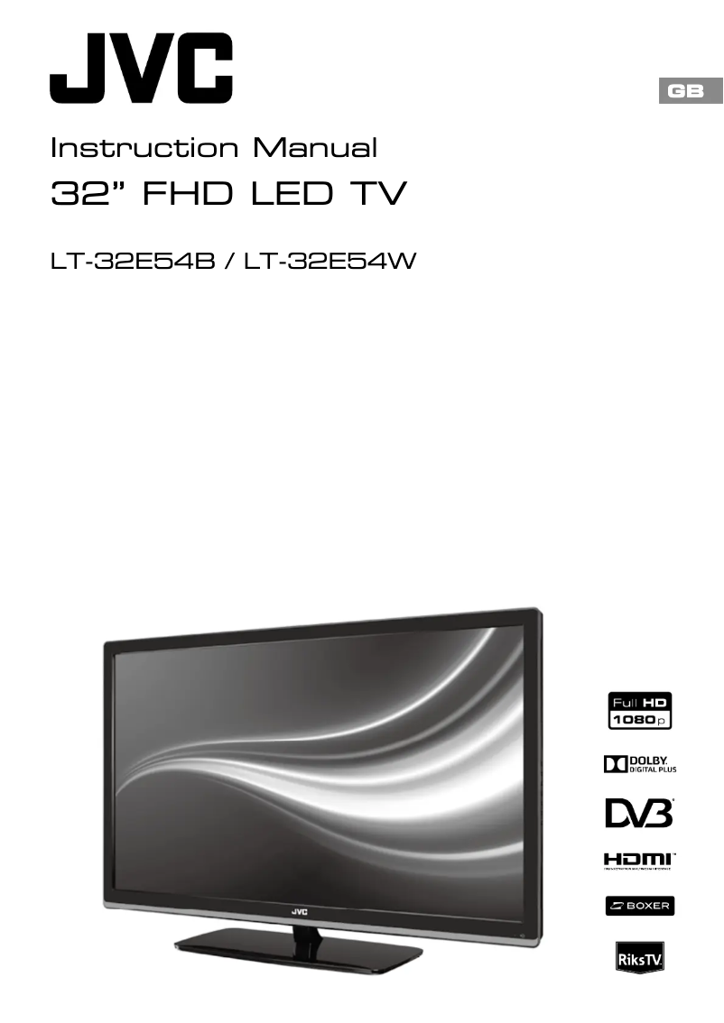 Página 1 del manual Manual de usuario JVC LT-32E54W