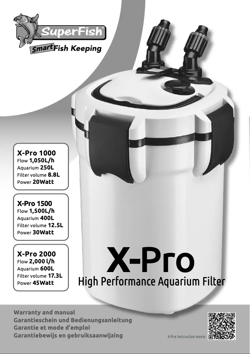 Página 1 del manual Manual de usuario SuperFish X-Pro 1000