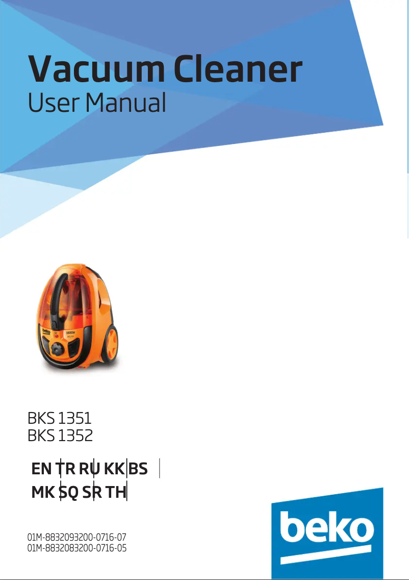 Página 1 del manual Manual de usuario Beko BKS 1352