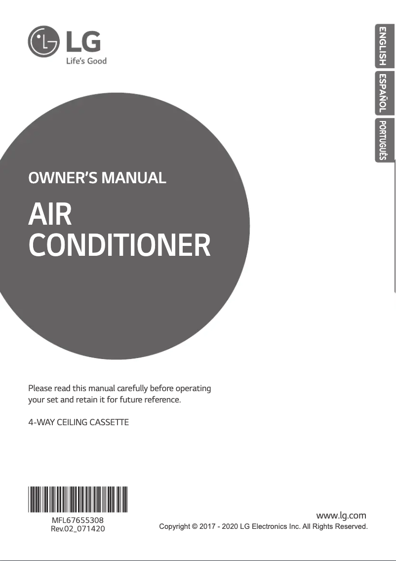 Página nº 1 - Manual de usuario LG ATNH12GRLE2