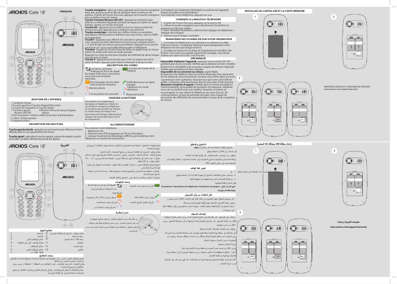 Imagen de la primera página del manual del dispositivo Core 18F