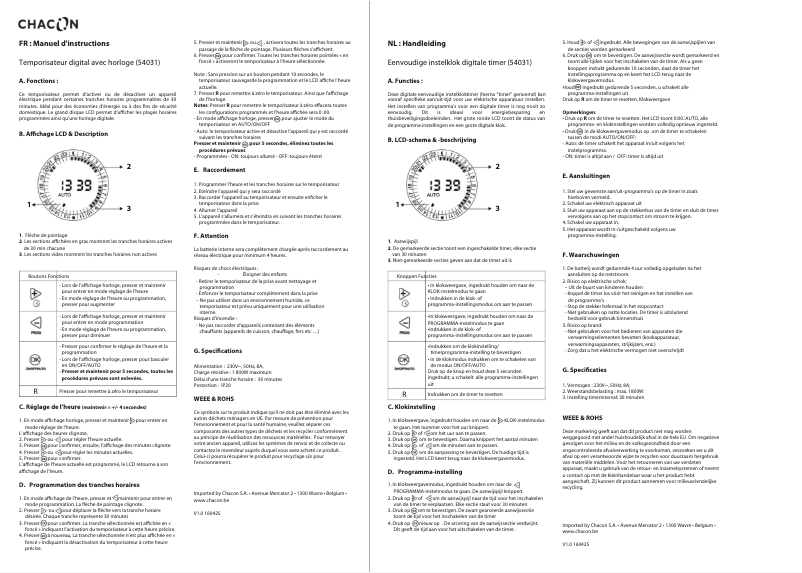 Imagen de la primera página del manual del dispositivo 54031