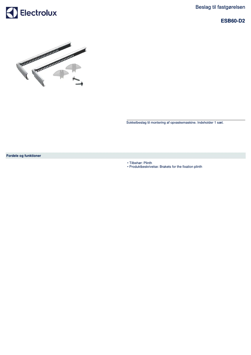 Imagen de la primera página del manual del dispositivo ESB60-D2