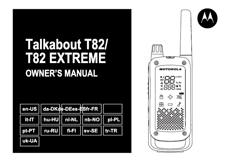 Página 1 del manual Manual de usuario Motorola Talkabout T82